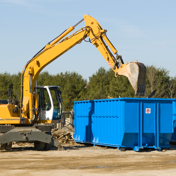 what happens if the residential dumpster is damaged or stolen during rental in Hartshorn MO